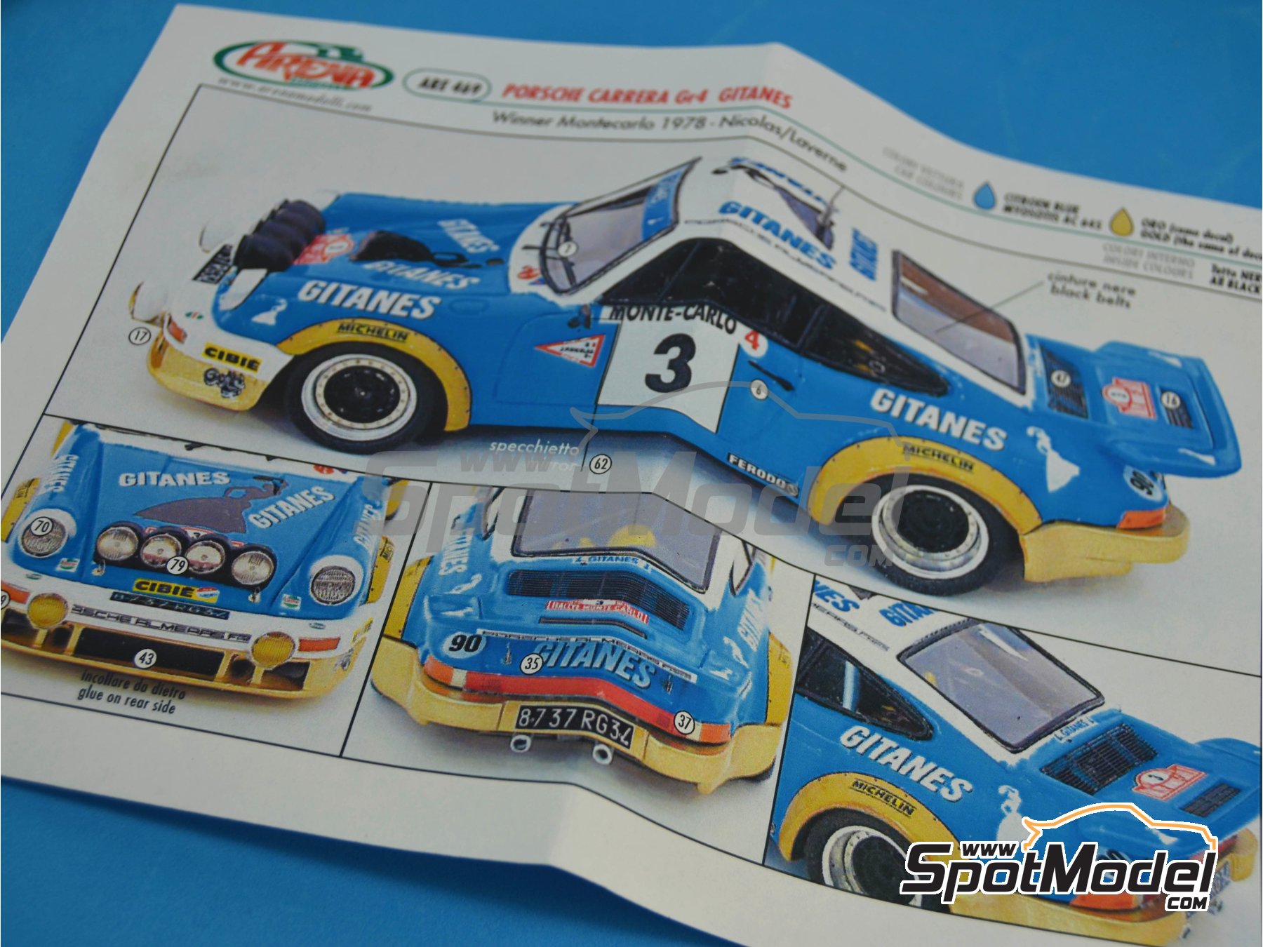 Kit Renaissance 1/43 – Porsche 911 SC Gitanes N°3 – Monte Carlo 1978 – Réf 050